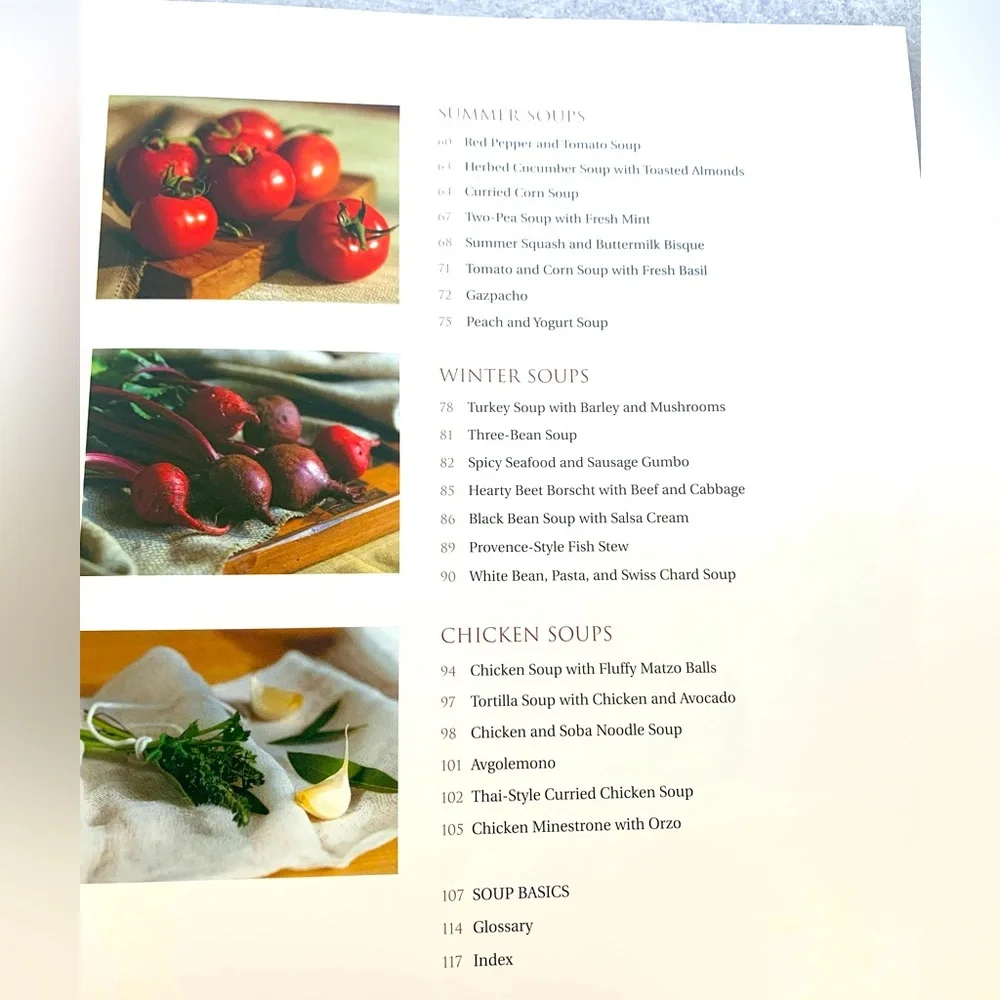 Williams Sonoma Soup cookbook